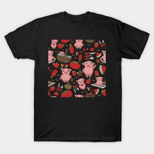 A Pignic or Pigs on a Picnic T-Shirt